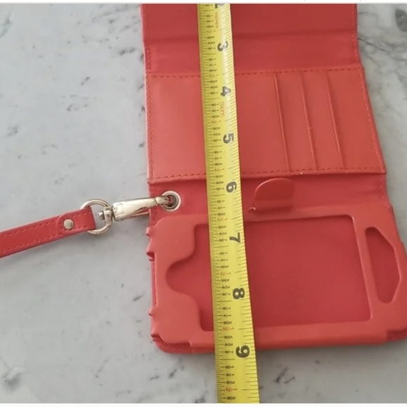 ❤️‍🔥 4/$15 Kate Spade Small Credit Card Phone Holder Striped Wristlet Wallet - Picture 6 of 9